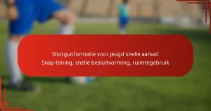 Shotgunformatie voor jeugd snelle aanval: Snap-timing, snelle besluitvorming, ruimtegebruik